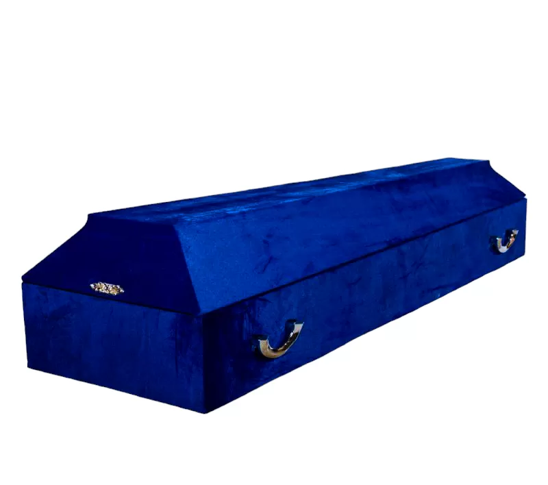 Гроб бархат СП стандарт (темно-синий)
