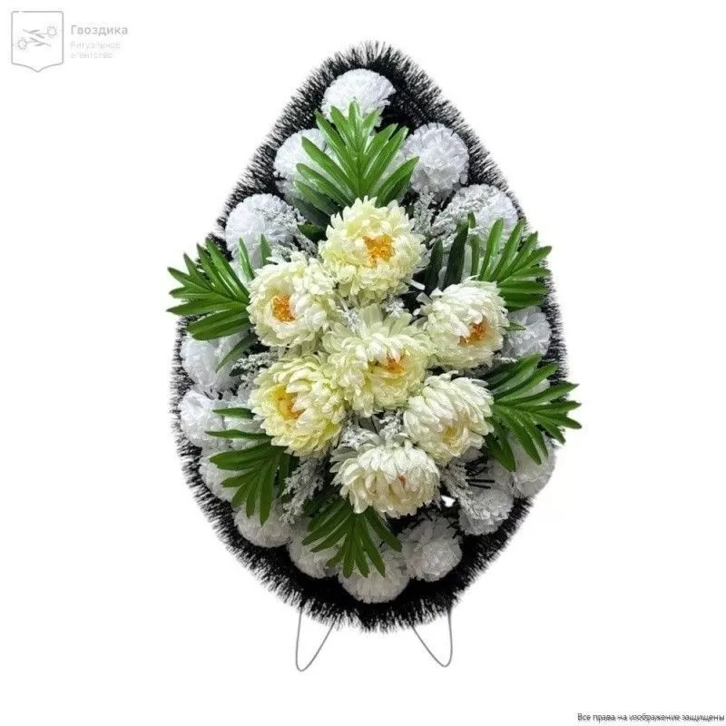 Венок малый Р08535 белый