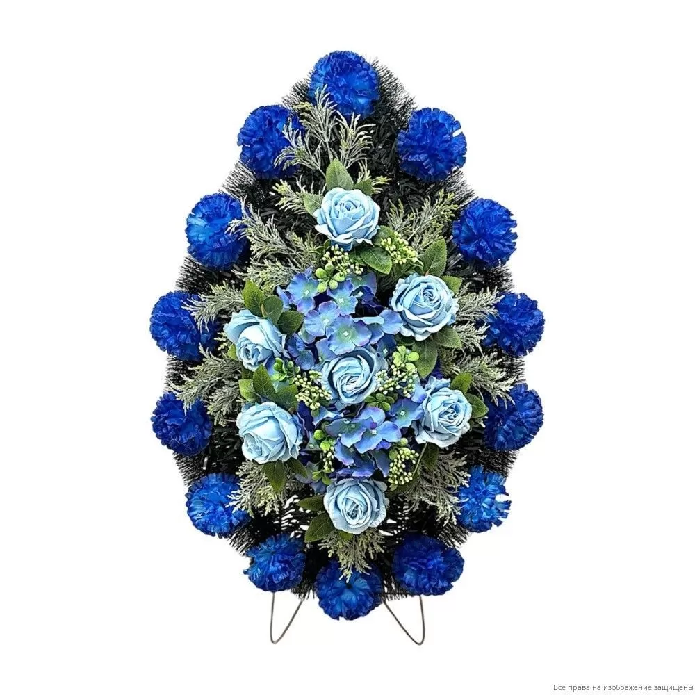 Венок малый Р08544 синий