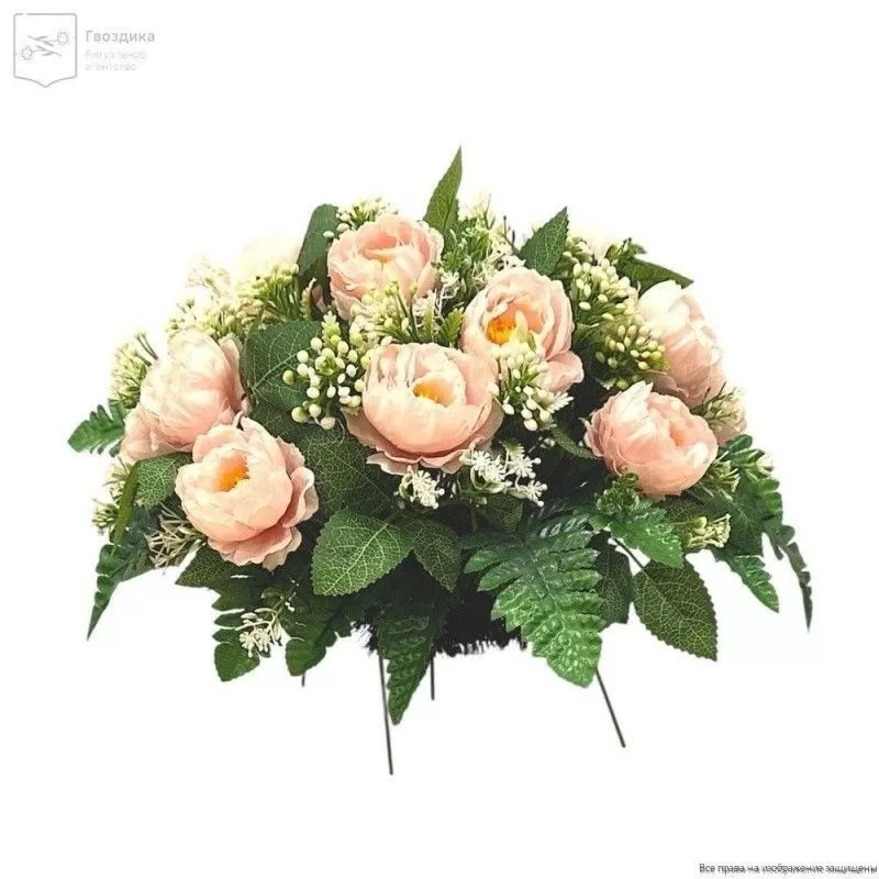 Изделие Полянка (пионы) РИ020 пионы