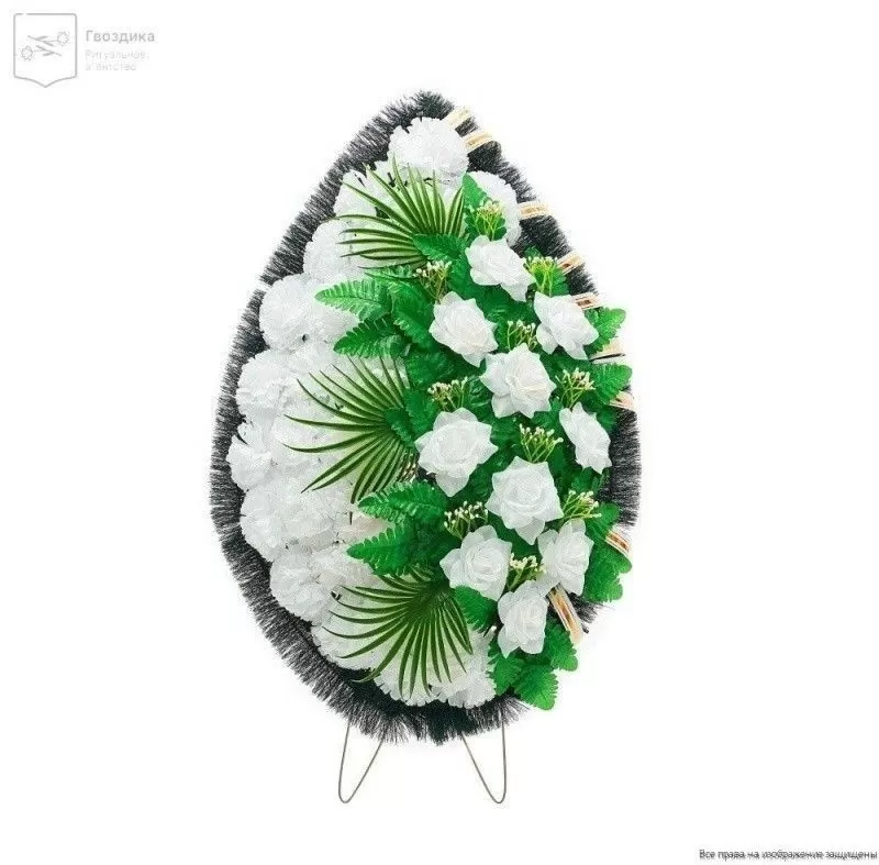 Венок малый Р08502 белый