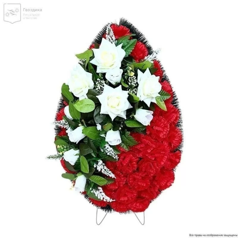 Венок малый Р08537 белый