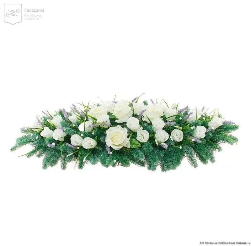 Ритуальное изделие Ладья РИ034 белое