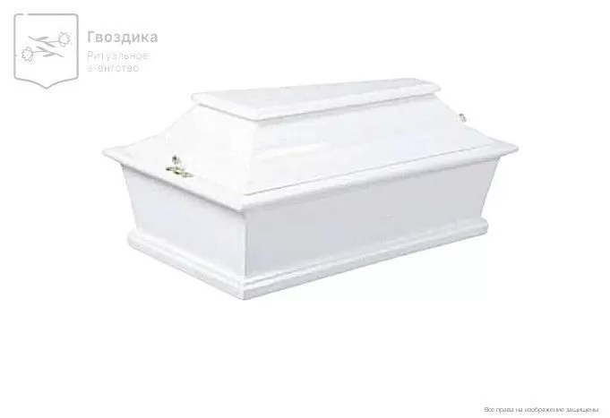 Гроб Прямой Детский (белый)