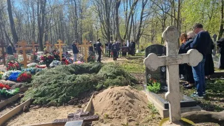 02.05.2026 года. Похороны на Смоленском кладбище Петербурга (новое место)
