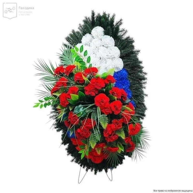 Венок большой Р12006ЕВ воинский