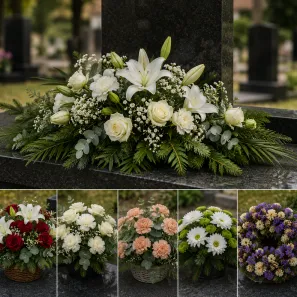 Цветочные композиции на возложение: какие цветы дольше стоят без воды