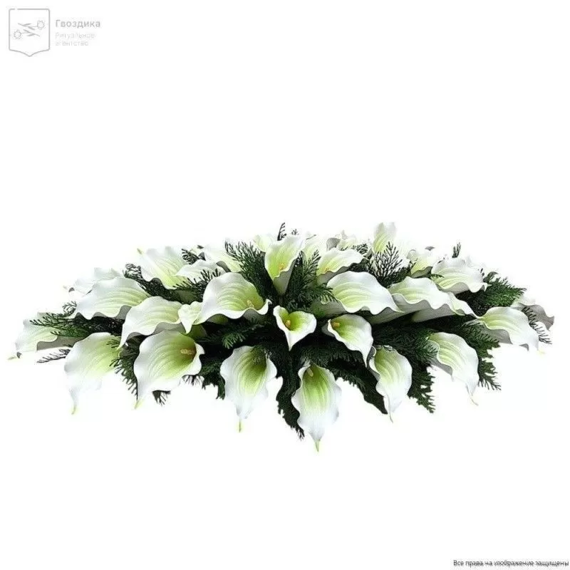 Изделие Ладья РИ050 Каллы зеленое