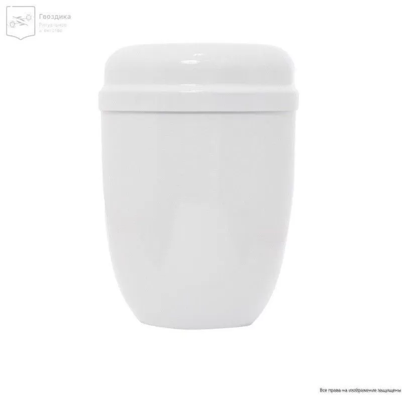 Урна для праха металл лак белая