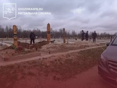 17.04.2025 года. Похороны на Казанском кладбище г.Пушкина