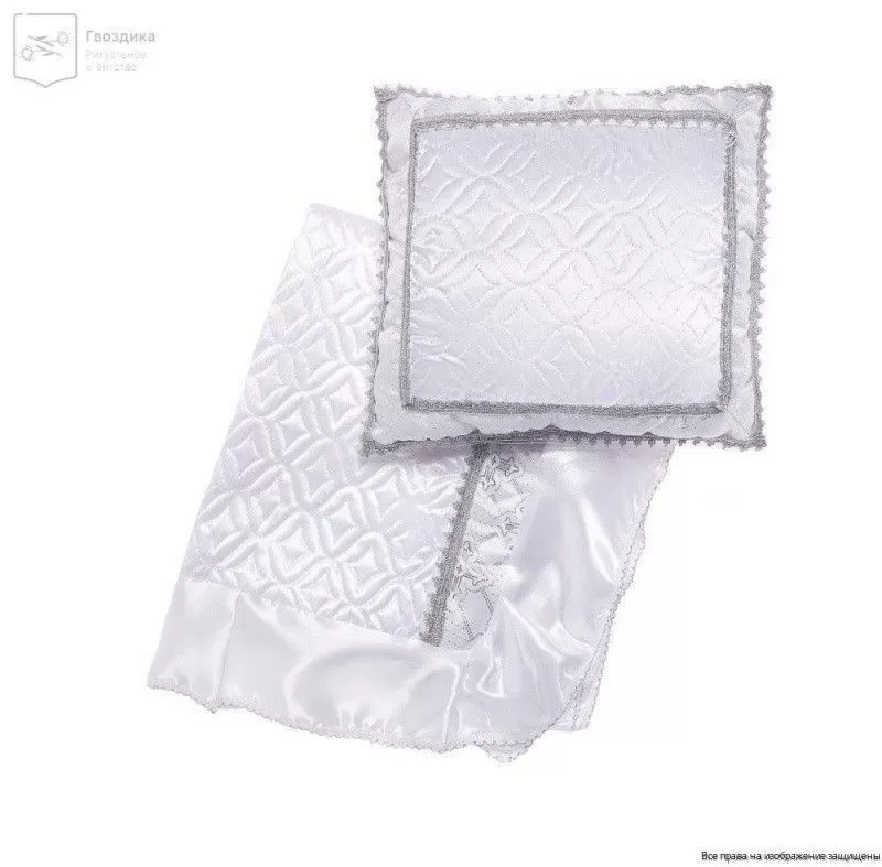 Комплект в гроб Собор серебро