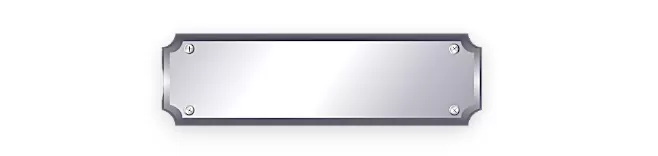 Металлический шильдик на гроб