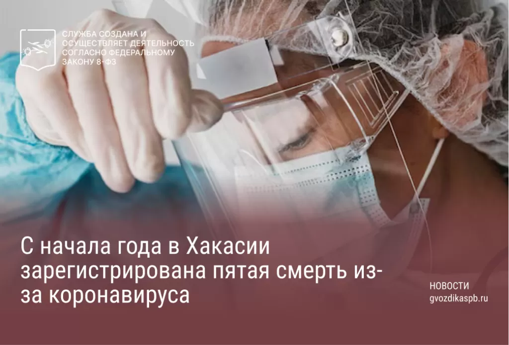 С начала года в Хакасии зарегистрирована пятая смерть из-за коронавируса
