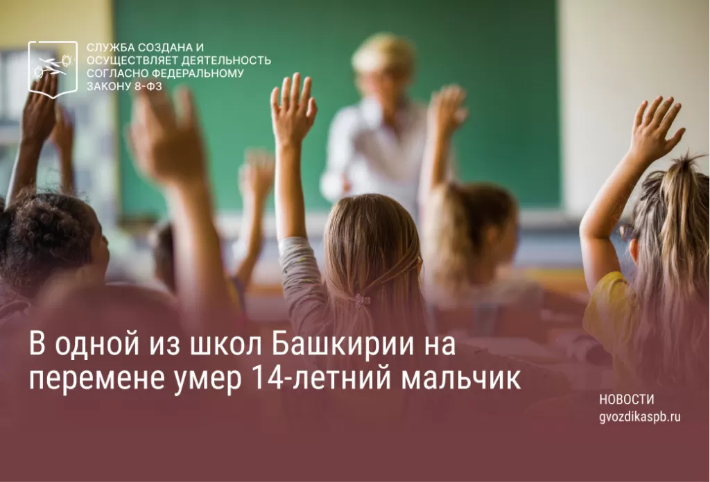 В одной из школ Башкирии на перемене умер 14-летний мальчик