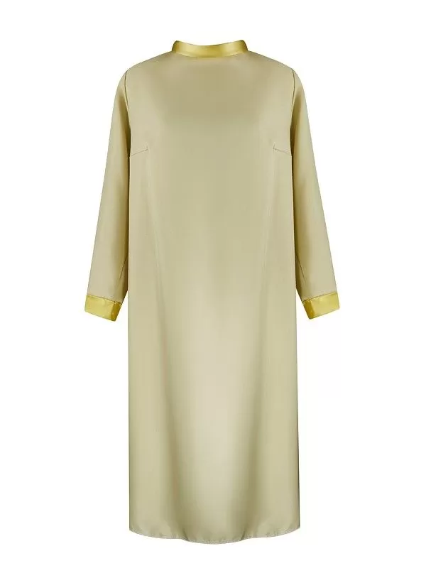 Платье женское с атласным воротом