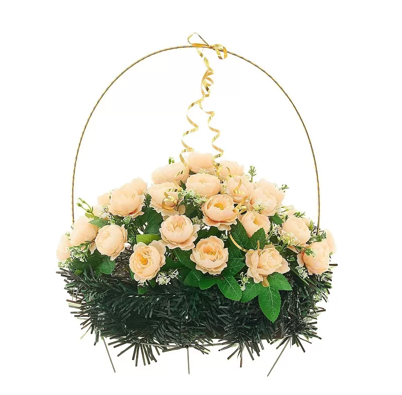 Изделие корзина овальная (пионы) РК05505