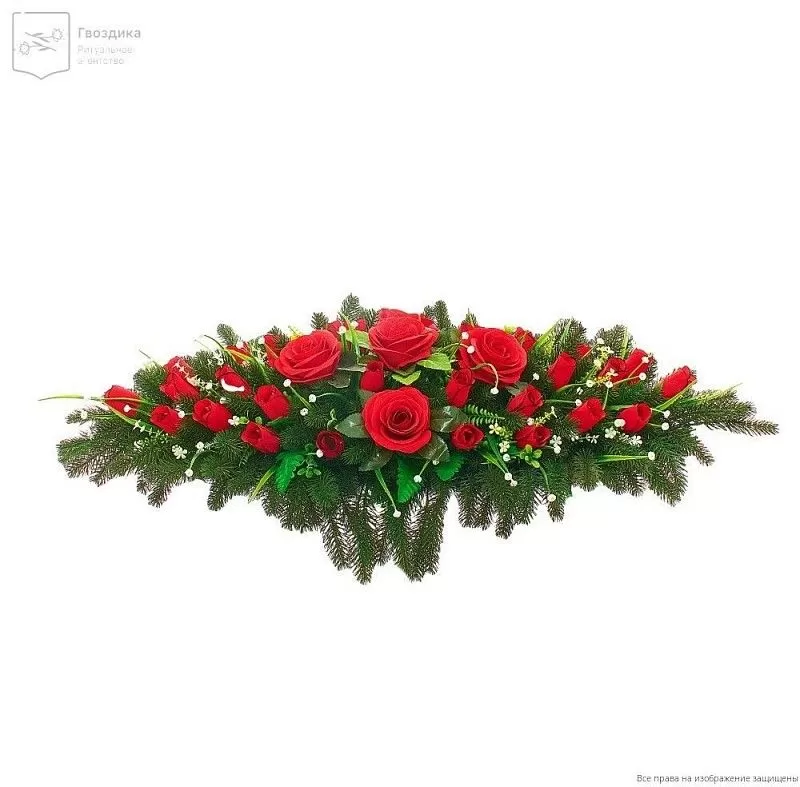 Ритуальное изделие Ладья РИ034 красная