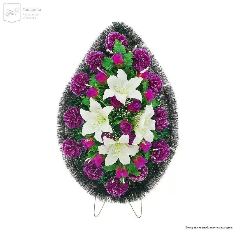 Венок малый Р08518 фиолетовый