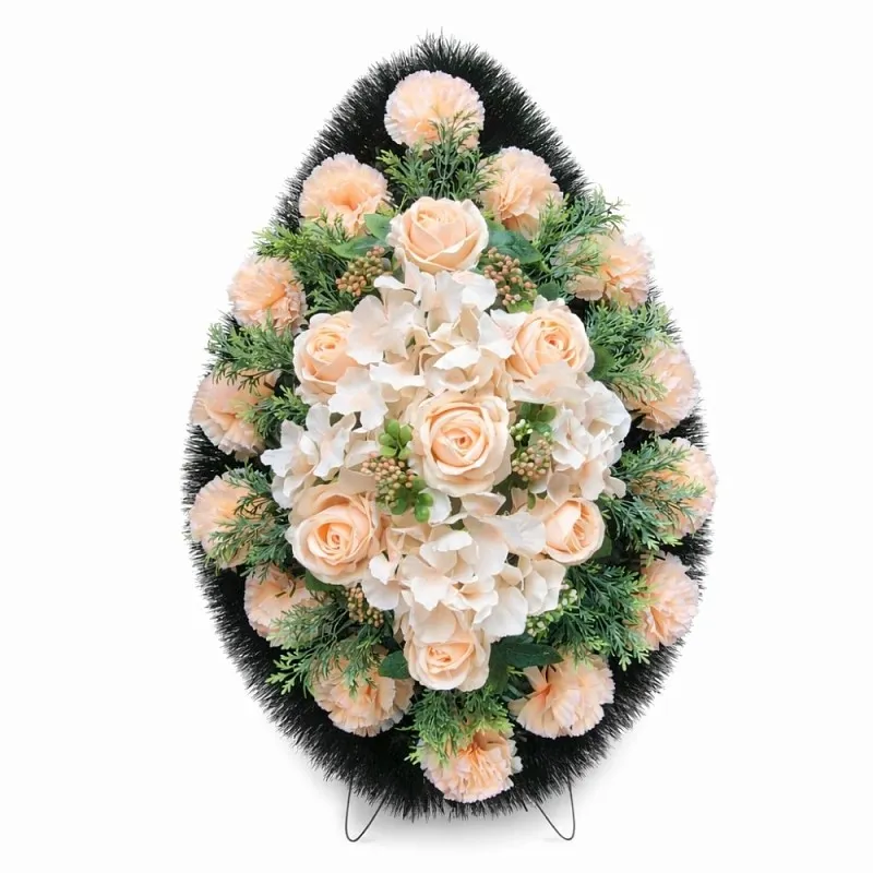 Венок малый Р08544 персиковый