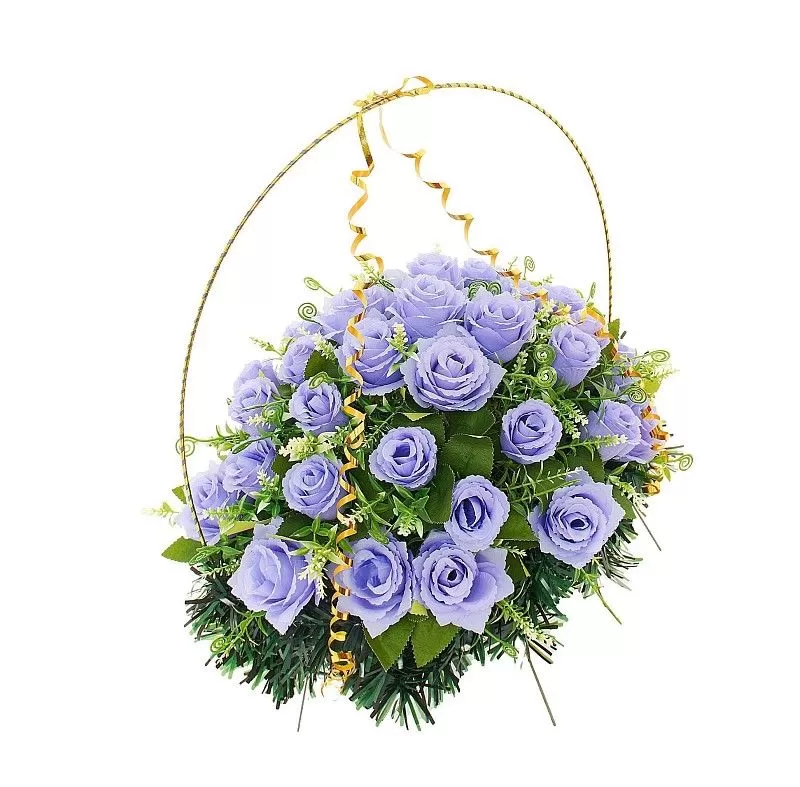 Изделие корзина овальная (розы) РК05505