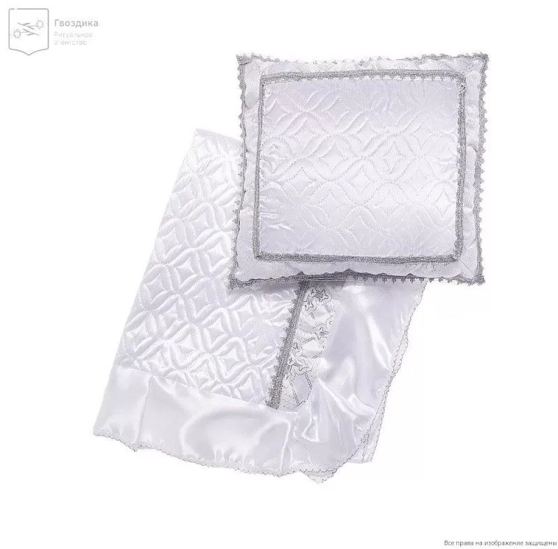 Комплект в гроб Собор серебро