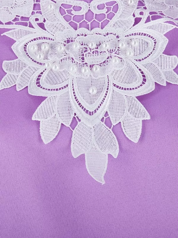 Платье женское с узорным воротом (цвет в ассортименте)