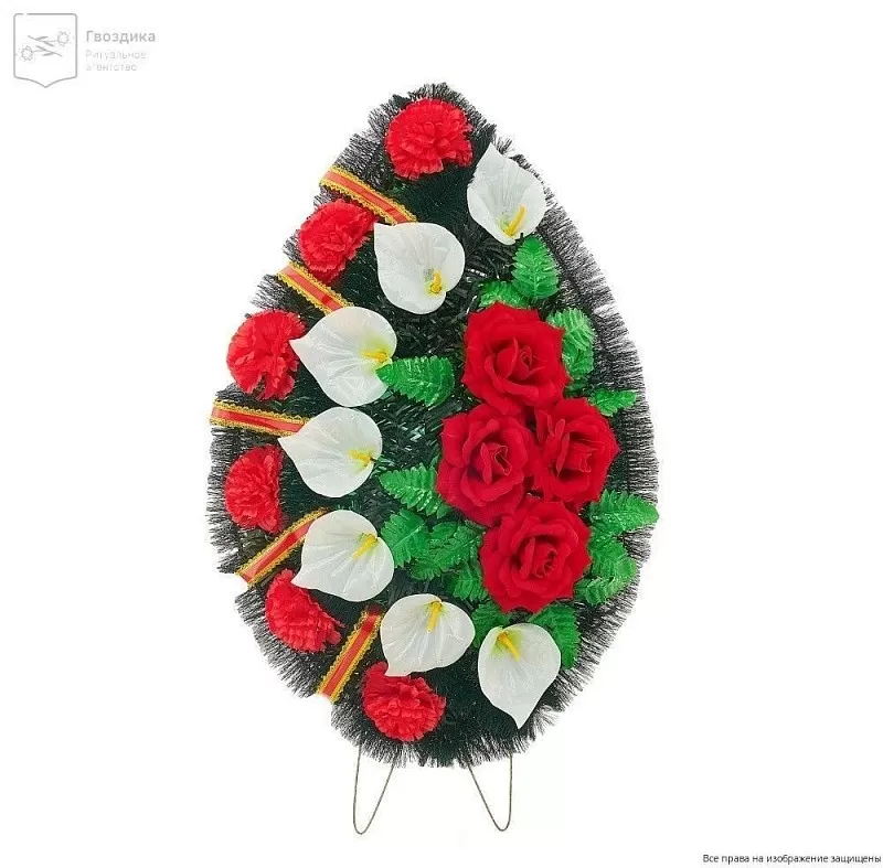 Венок малый Р08505Л красный