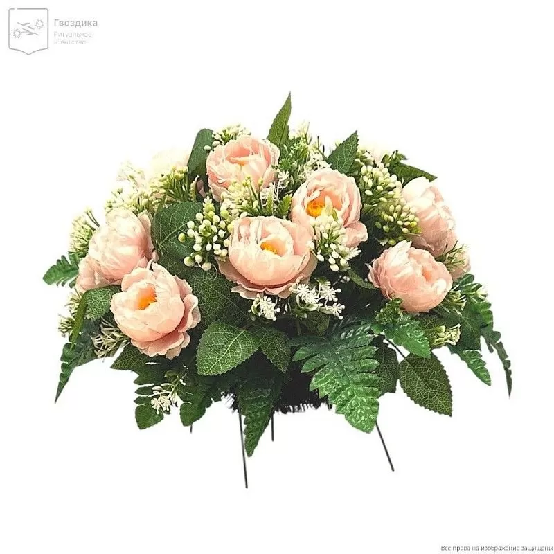 Ритуальное изделие Полянка РИ020 (пионы)