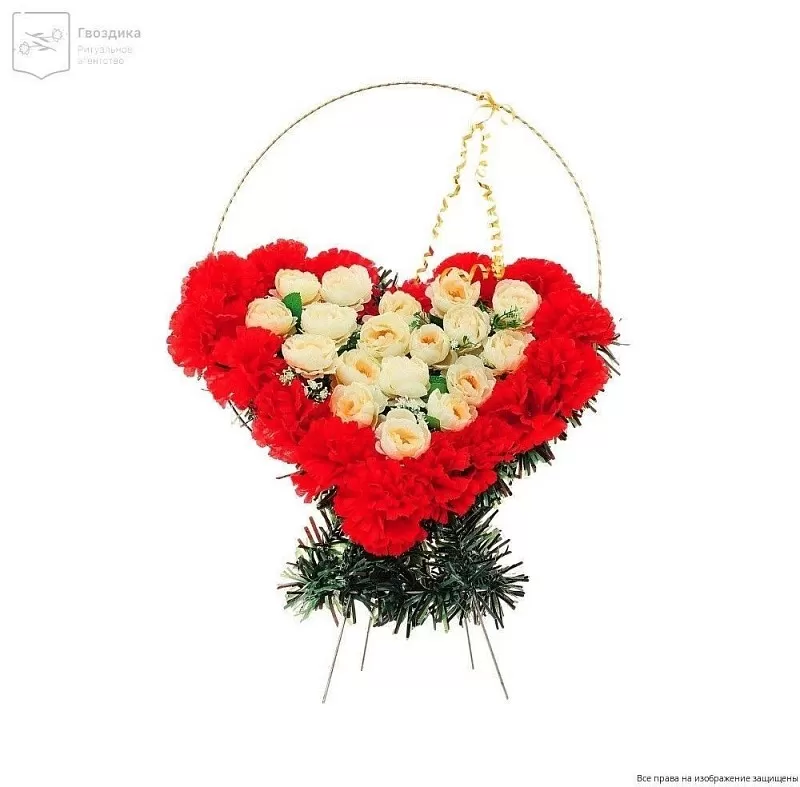 Изделие корзина в форме сердца РК05503