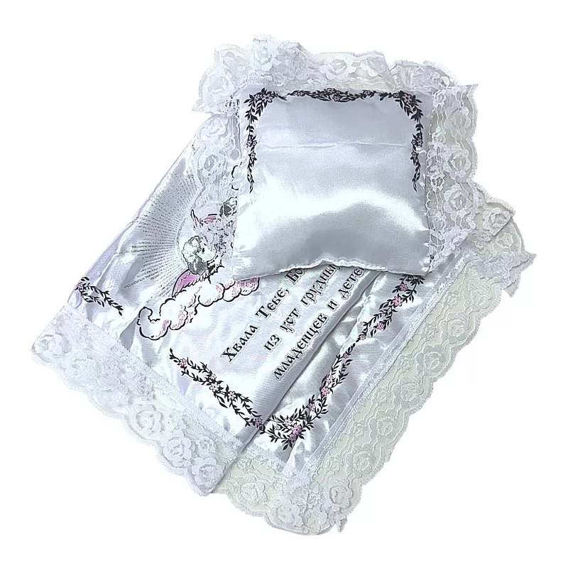 Комплект в гроб детский (Печать молитва)