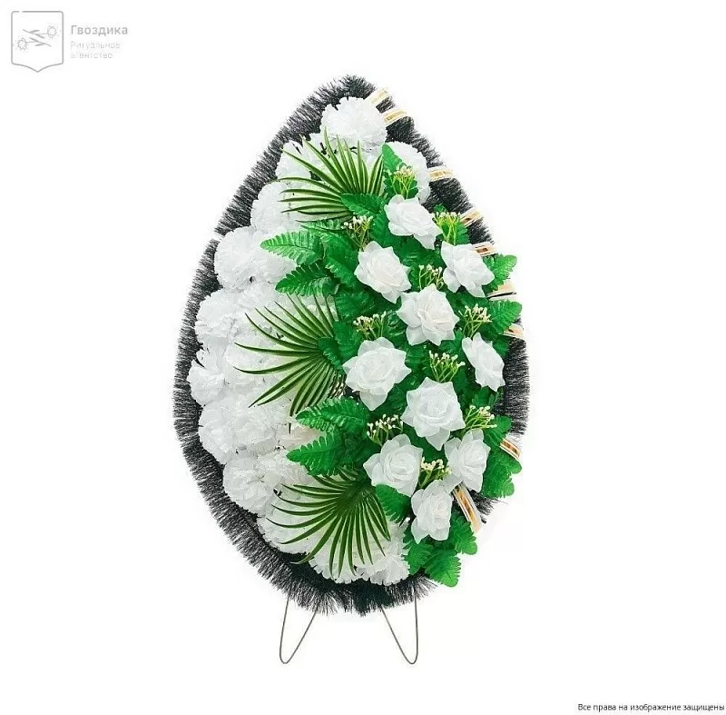 Венок малый Р08502 белый