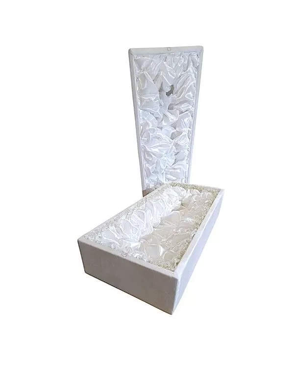 Гроб Детский бархат СП (белый)