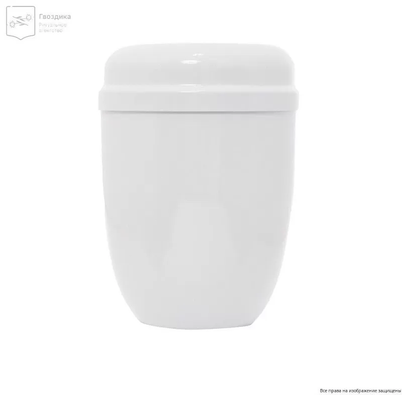 Урна для праха металл лак белая