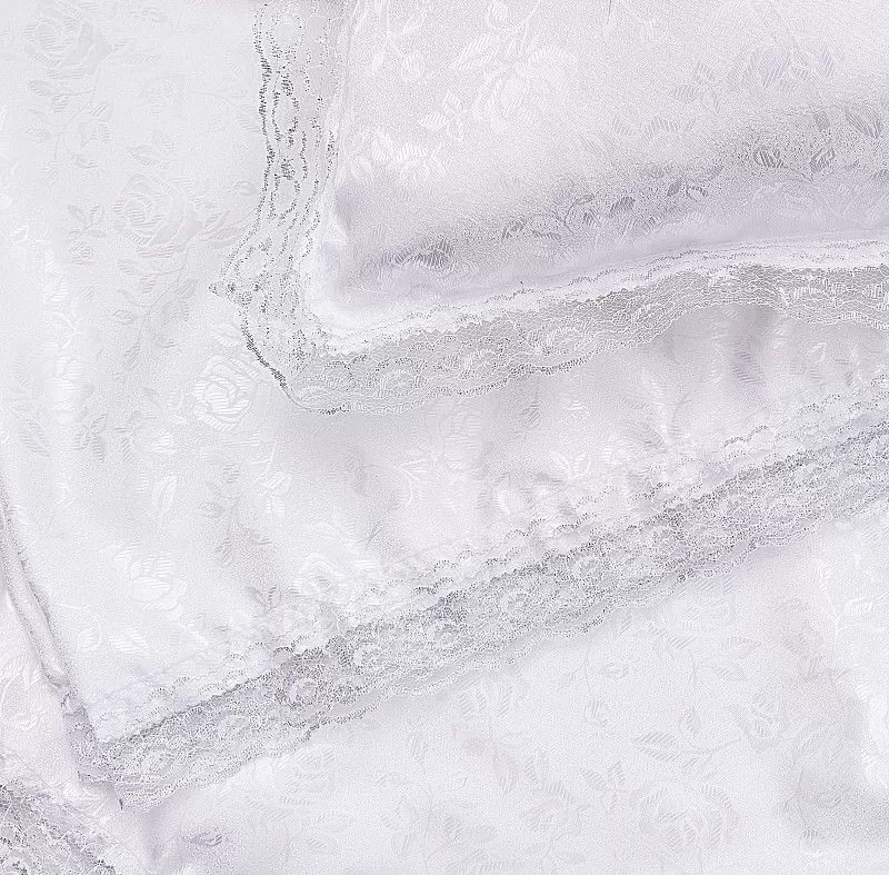 Комплект в гроб детский (Атлас) серебро