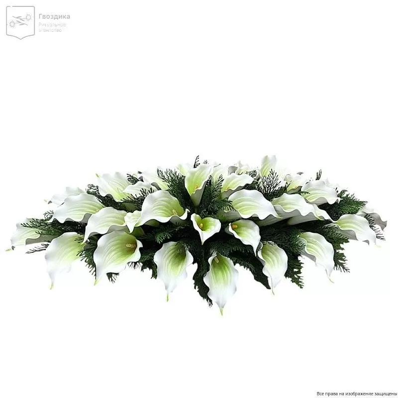 Изделие Ладья РИ050 Каллы зеленое