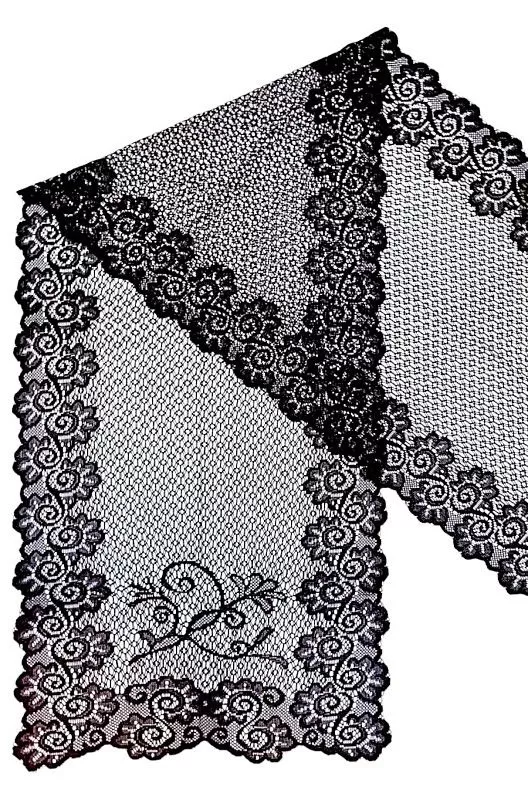 Шарф женский гипюровый узорный