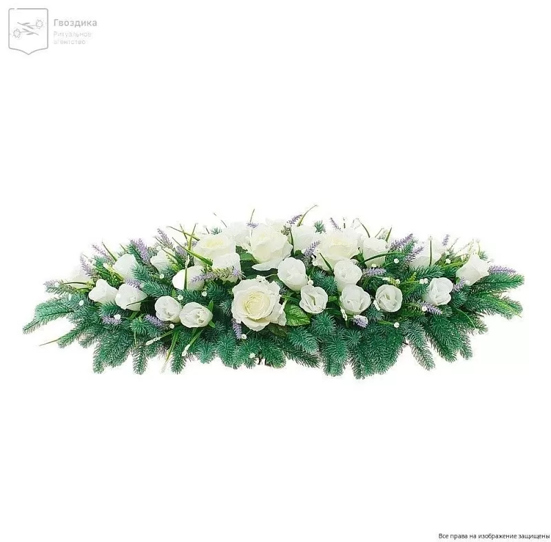 Ритуальное изделие Ладья РИ034 белое