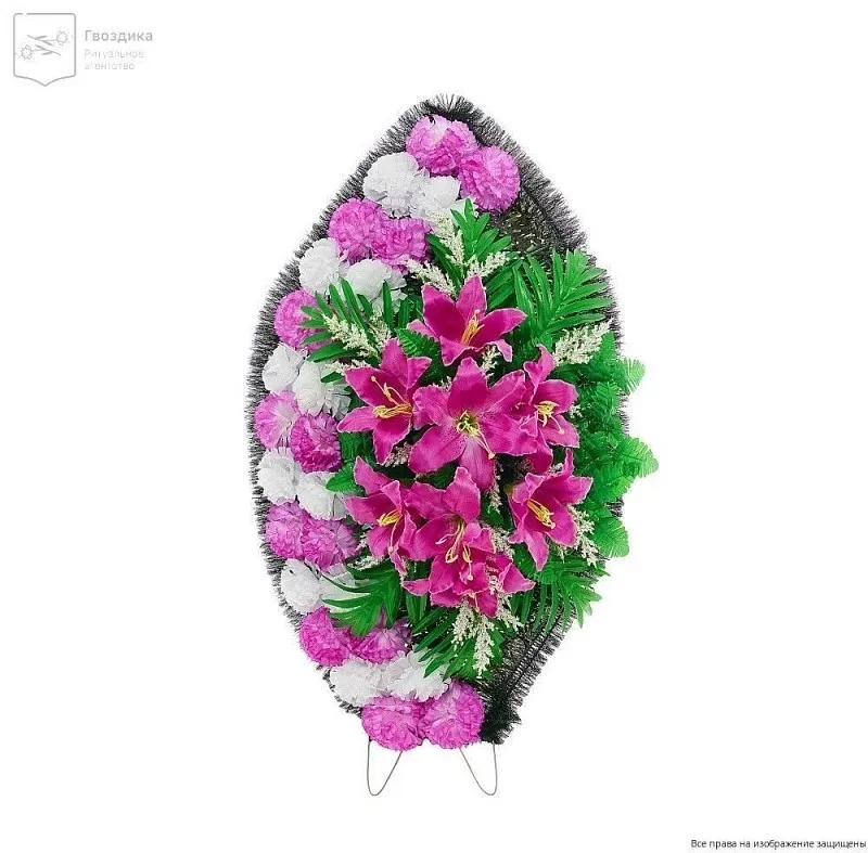 Венок средний Р10526Л фиолетовый