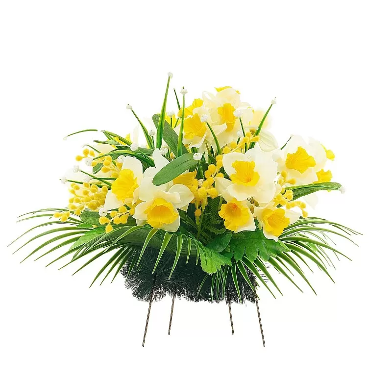 Изделие Полянка (нарциссы, мимоза) РИ042