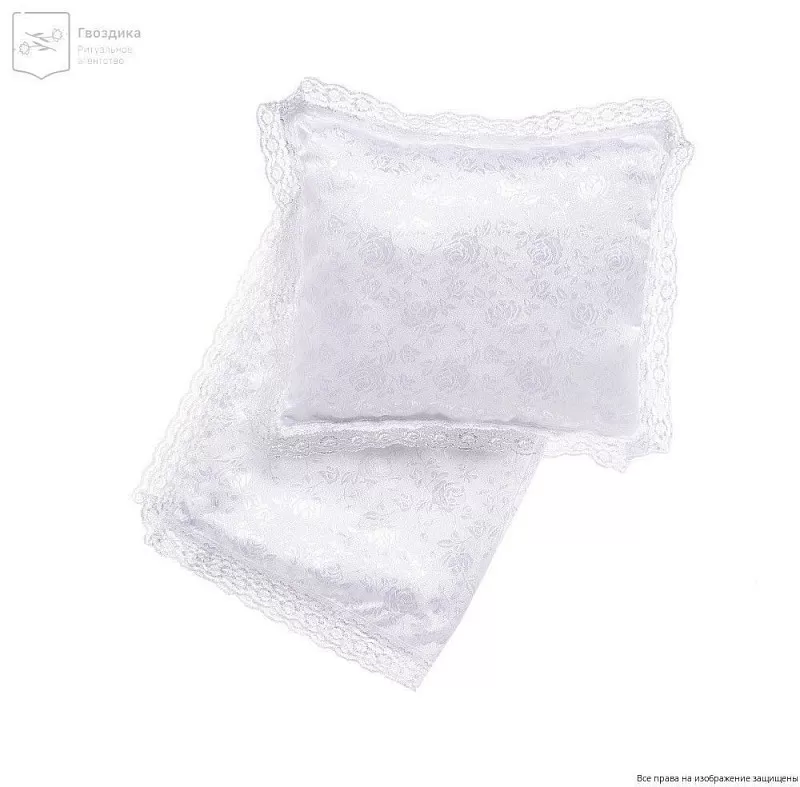 Комплект в гроб детский серебро