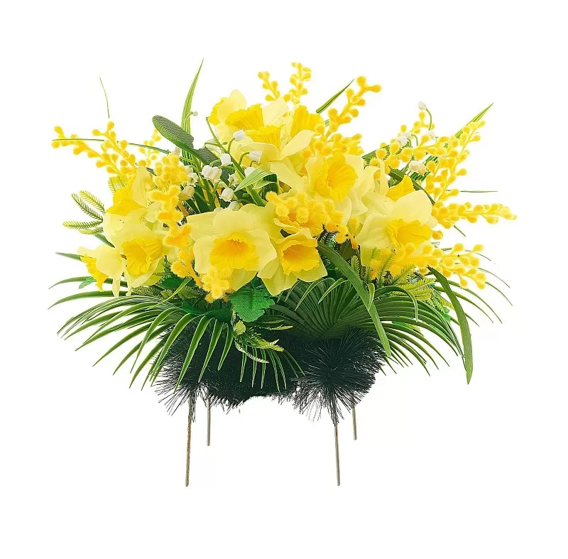 Изделие Полянка (нарциссы, мимоза) РИ042