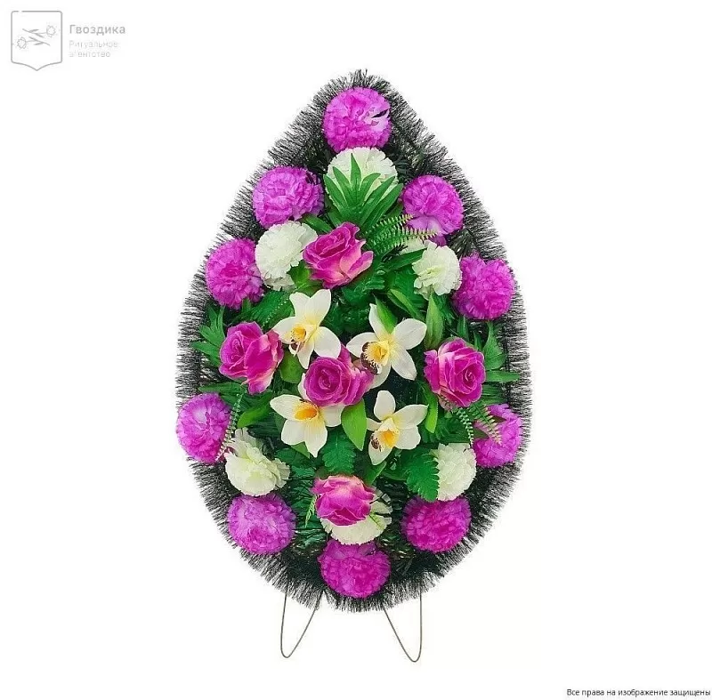 Венок малый Р08520 фиолетовый