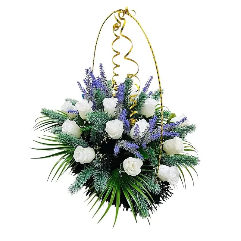 Изделие корзина овальная РК05505Е белый