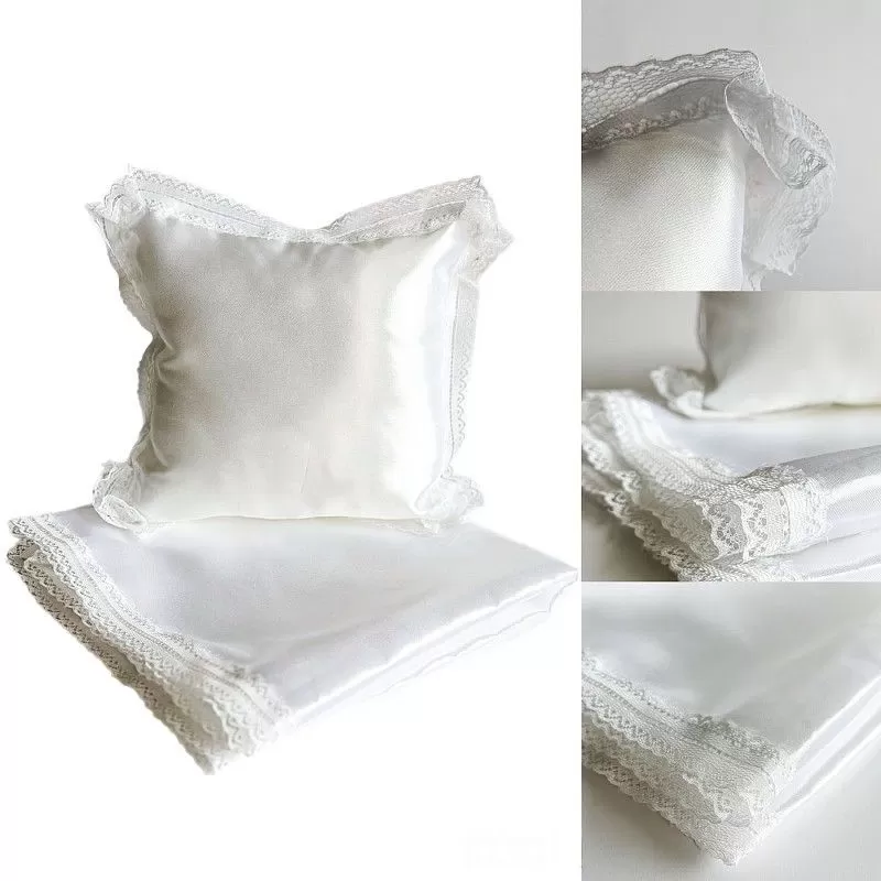 Комплект в гроб детский (Атлас) серебро