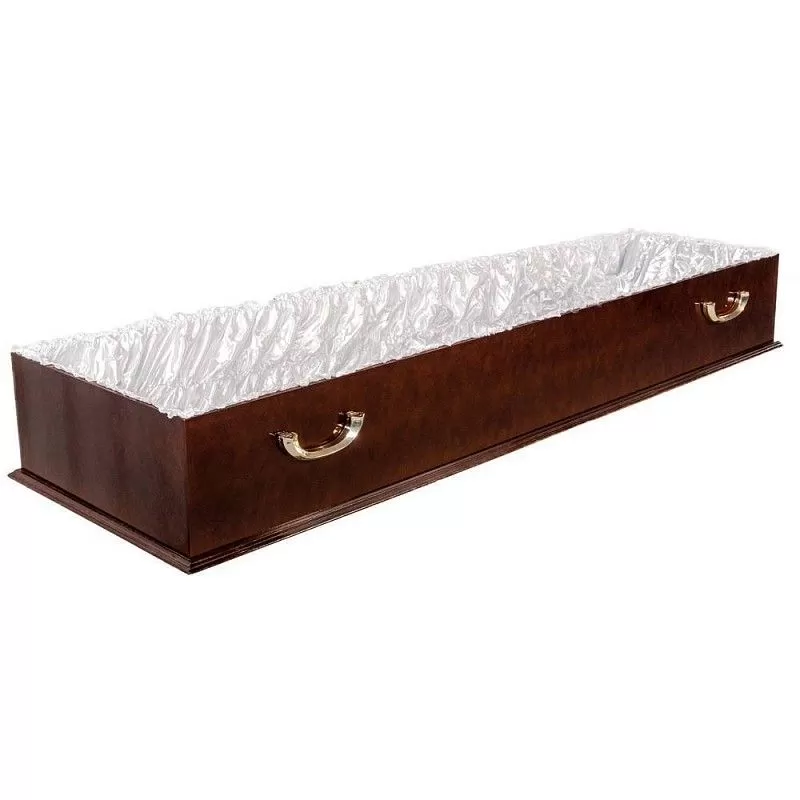 Гроб Россия Новый с крестом (глянцевый)