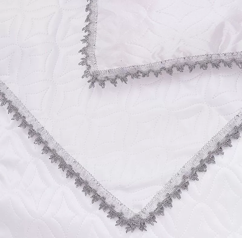 Комплект в гроб Стёганка серебро