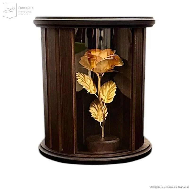 Урна деревянная Роза (колонна)