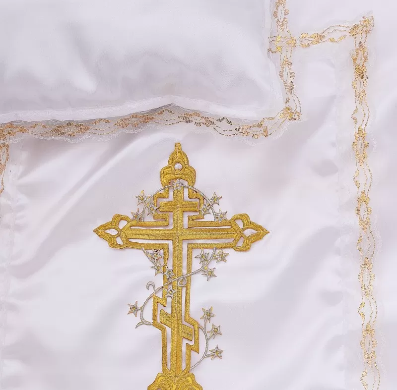 Комплект в гроб Атлас с крестом