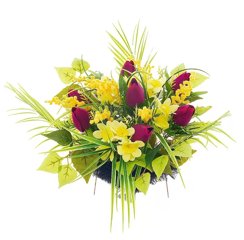 Изделие Полянка (тюльпаны, нарциссы, мимоза) РИ044