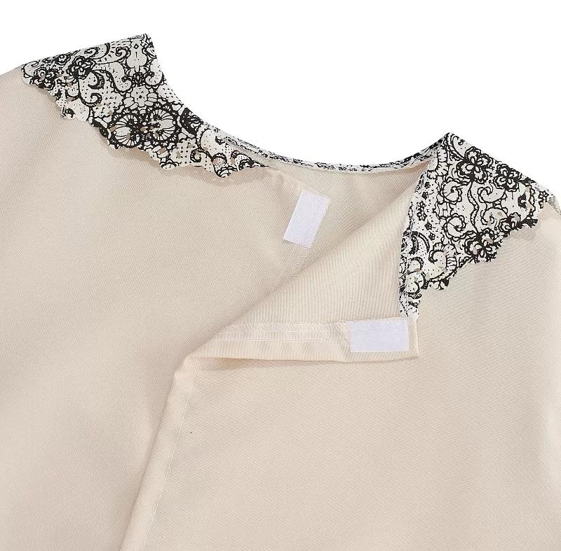 Платье Печать гипюр бежевое